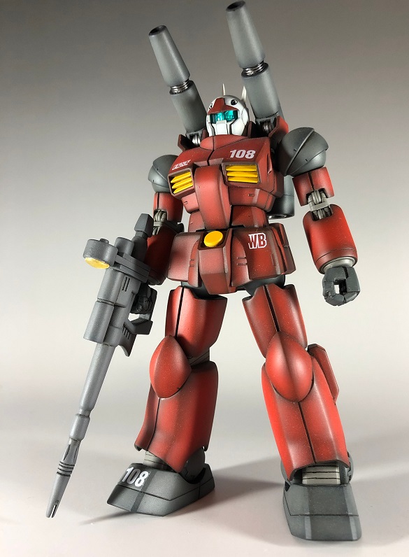 Hguc ガンキャノンrivie 改修 塗装 意識低い系モデリング