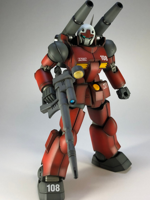 Hguc ガンキャノンrivie 改修 塗装 意識低い系モデリング