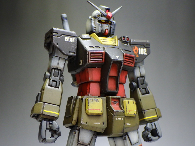 Hg Rx 78 2 ガンダム The Origin版をリアルタイプカラーで塗装する2 意識低い系モデリング Hg Rx 78 2 ガンダム The Origin版をリアルタイプカラーで塗装する2 意識低い系モデリング